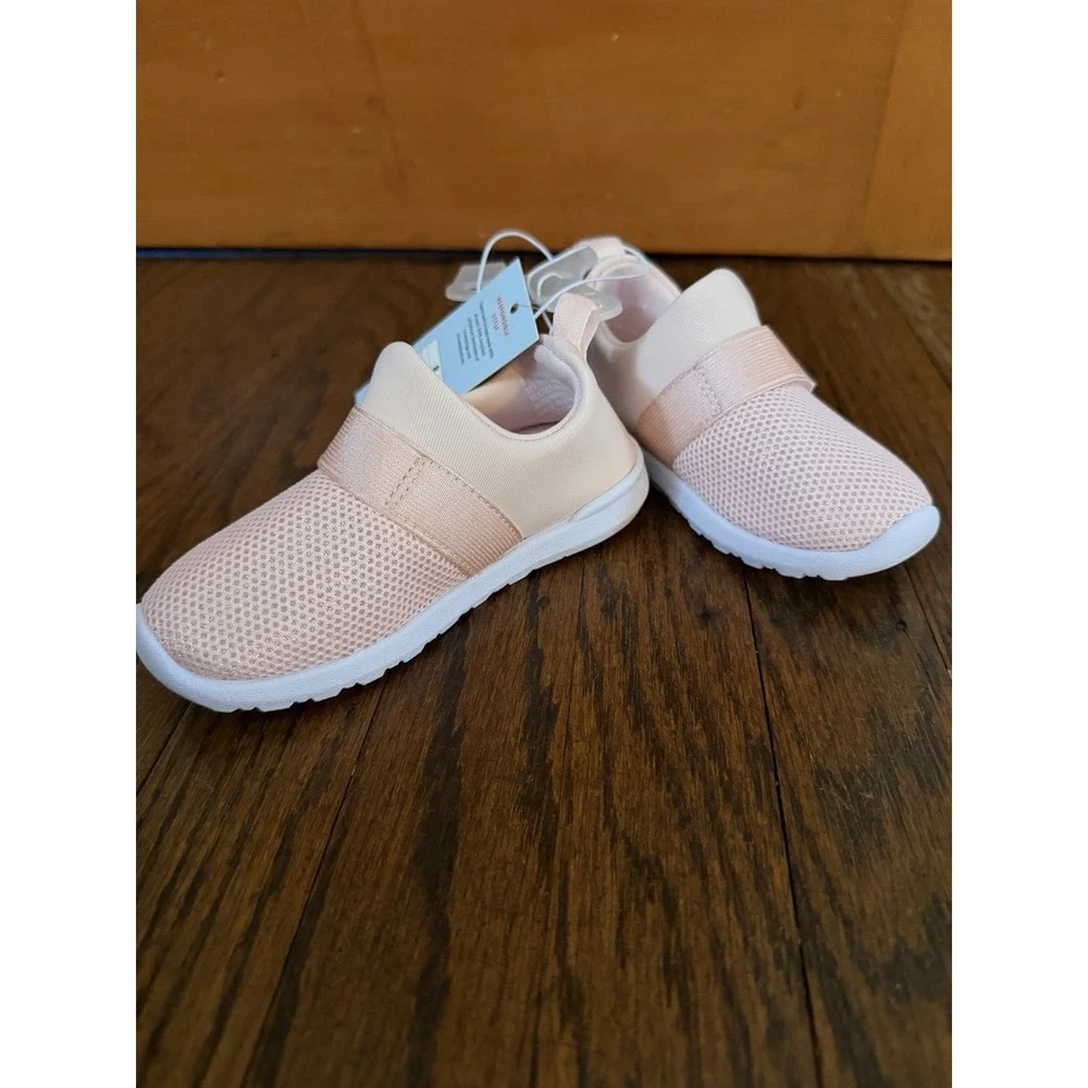 Cat & Jack Unisex Toddler Light Pink Slip-On Water Shoes Size 8 NWOB Mesh Top